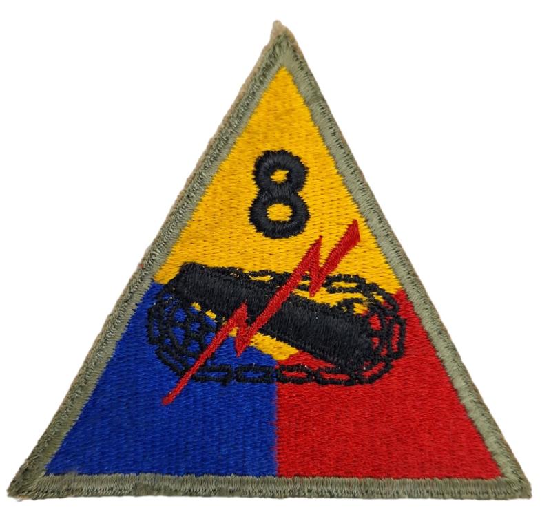an us 8 th Armored Division patch