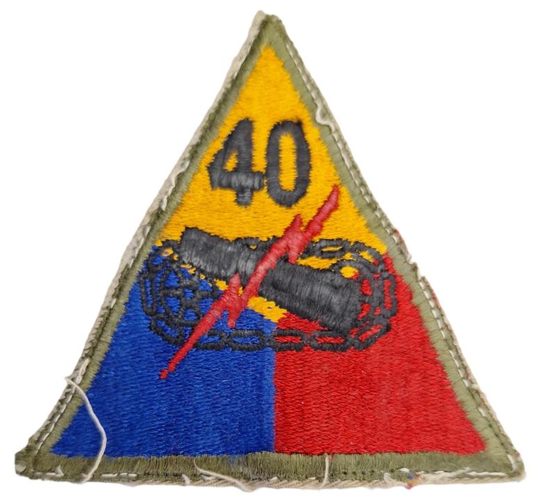 an us 40 th Armored Division patch