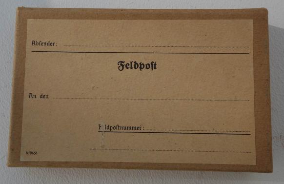 Whermacht carton fieldpost box