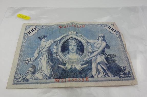 Beautiful Old Paper Money Reichsbantnote 100