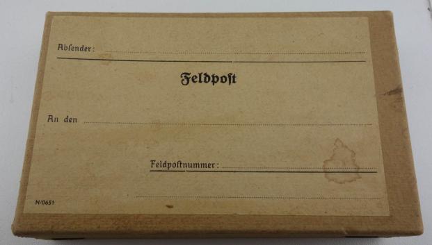 Whermacht carton fieldpost box