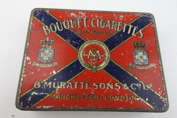 british bouquet cigarettes metal box
