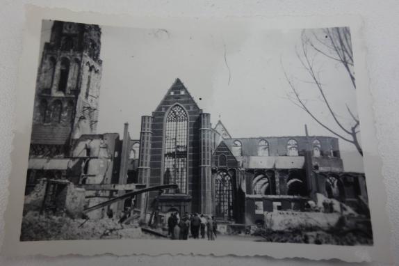 a picture  of rotterdam after the bombing