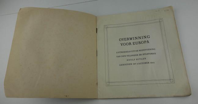 German propoganda magazine in Dutch language