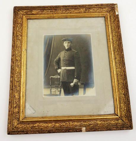 German WW1 picture from a soldier in its original frame