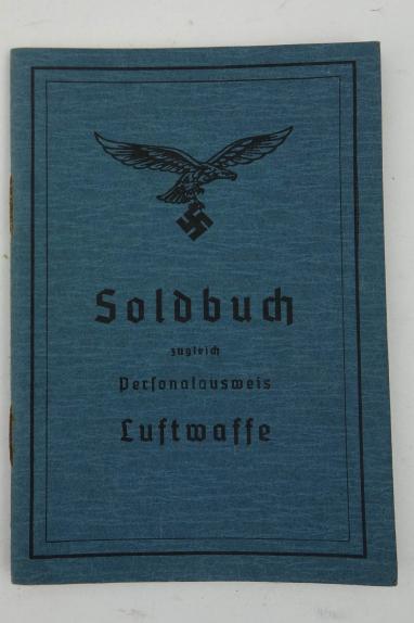 in unused condition luftwaffe soldbuch