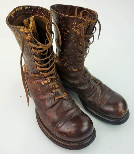 us ww2 original jump boots in worn condition