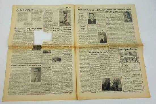 Norwegian ww2 newspaper