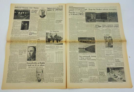 Norwegian ww2 newspaper