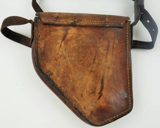 us ww2 artillery clinometer in leather pouch