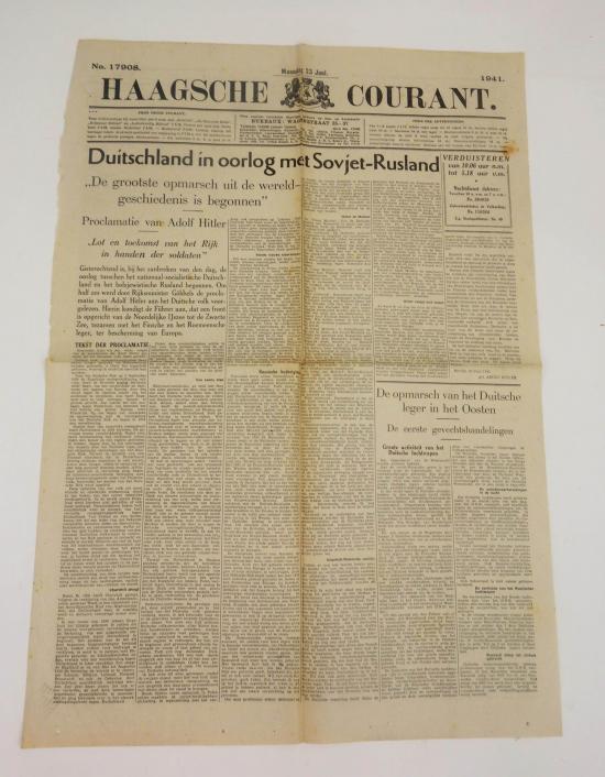 a Dutch newspaper the haagsche courant