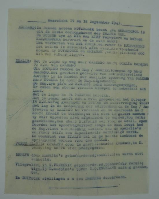 Dutch resistance newspaper in used condition. no date or marker present
