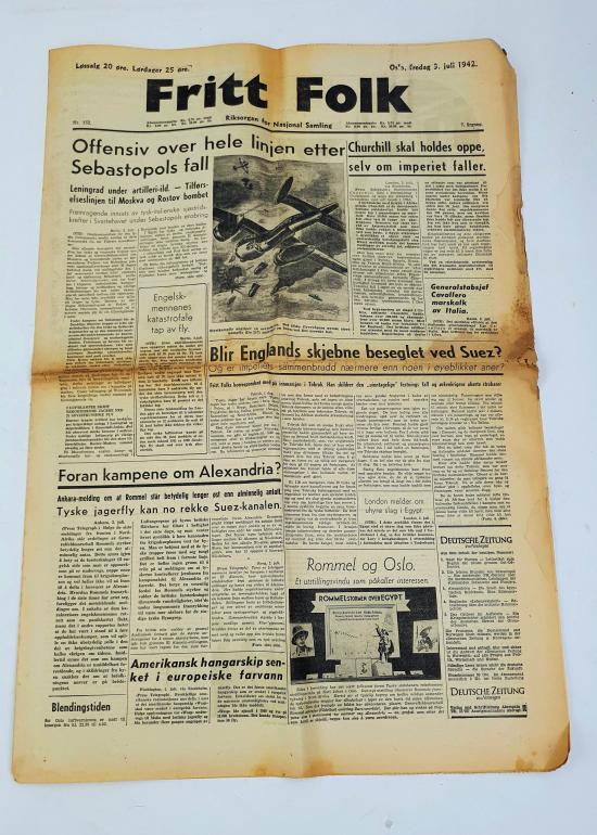 a Norwegian ww2 newspaper 