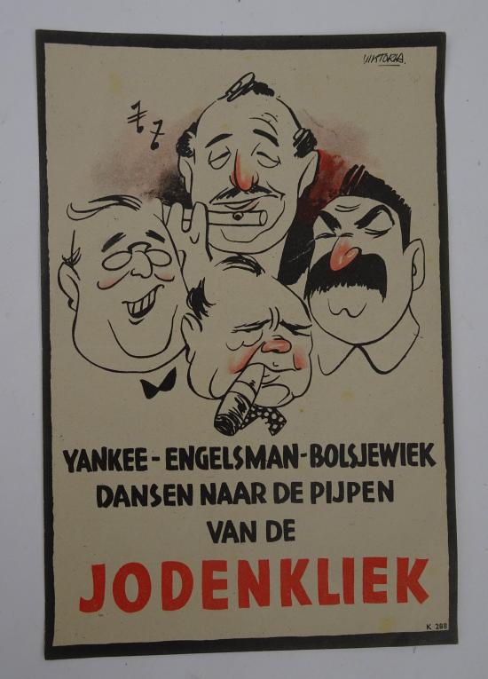a medium  dutch nsb poster