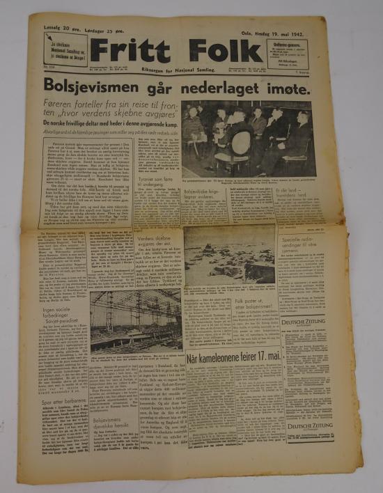 a Norwegian ww2 newspaper 