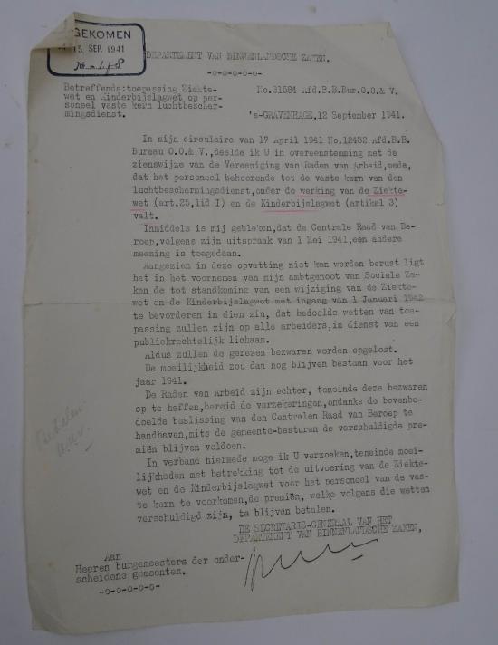 a dutch ww2 air defense document