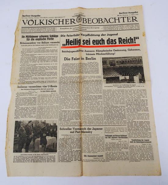 a ww2 newspaper 