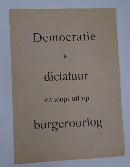 a dutch ww2 nsb flyer in used condition