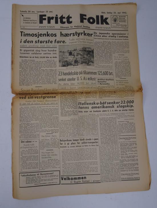 a Norwegian ww2 newspaper 