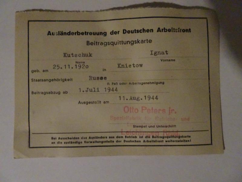 a foreign deutse arbeitsfront 
