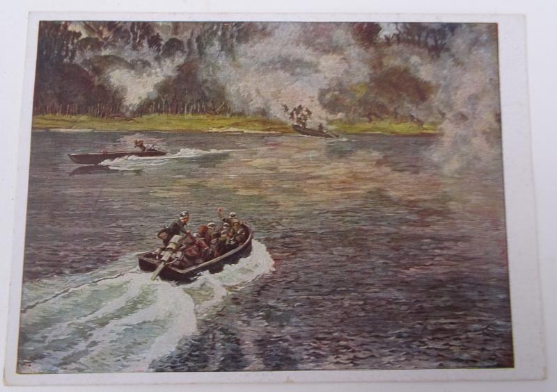 a german ww2 pre-war drawn post card
