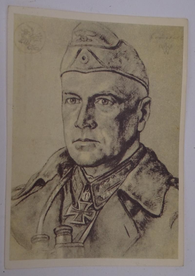 a german ww2 pre-war drawn post card