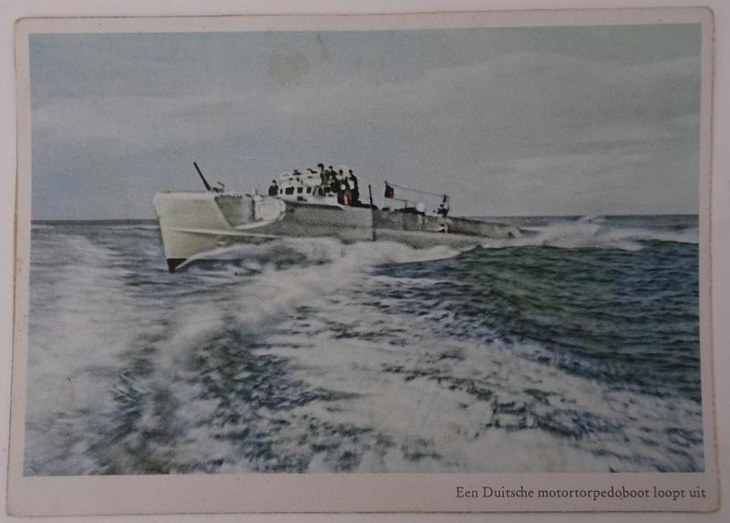 a german ww2 post card with dutch text