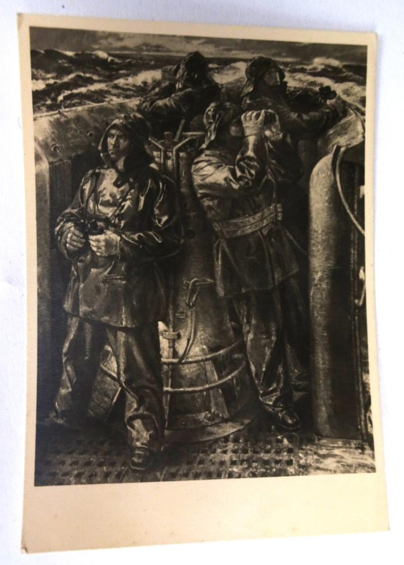 a german ww2 pre-war drawn post card