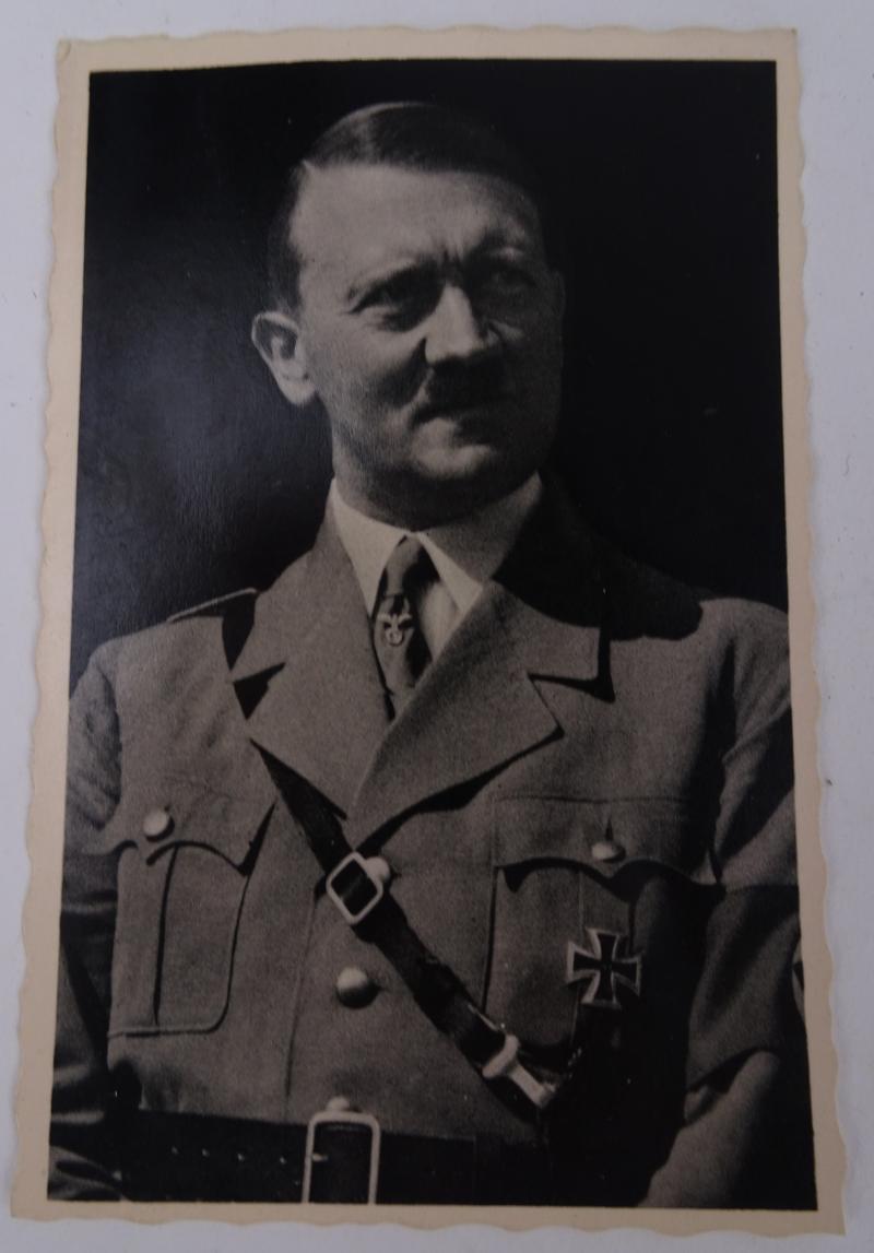 a very rare german ww2 postcard from Adolf  hitler