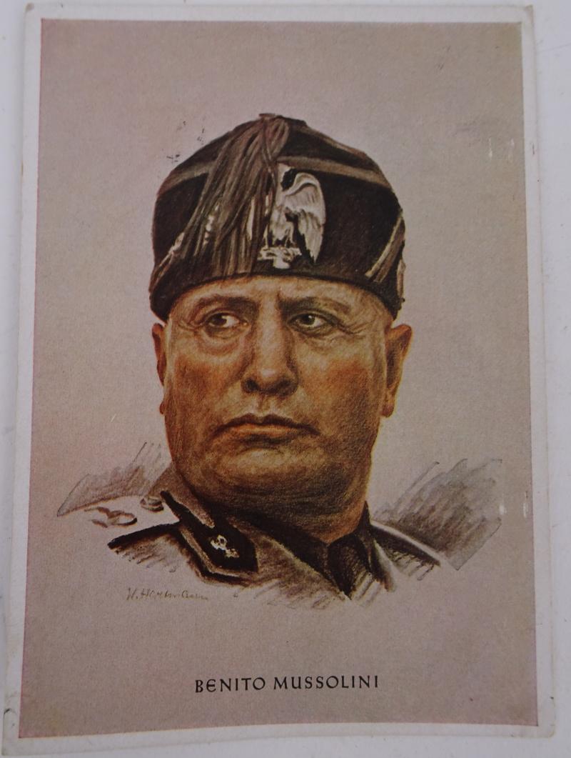 a german ww2 pre-war drawn from benito mussolini