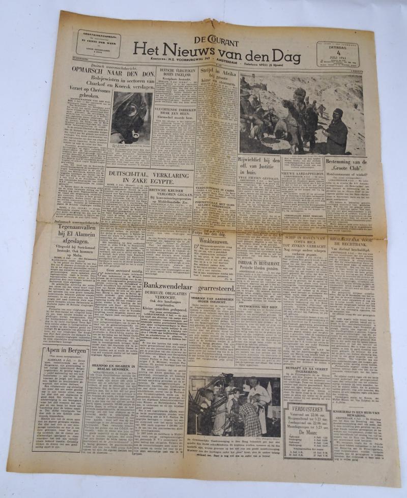 a Dutch ww2 newspaper in nice used condition the 