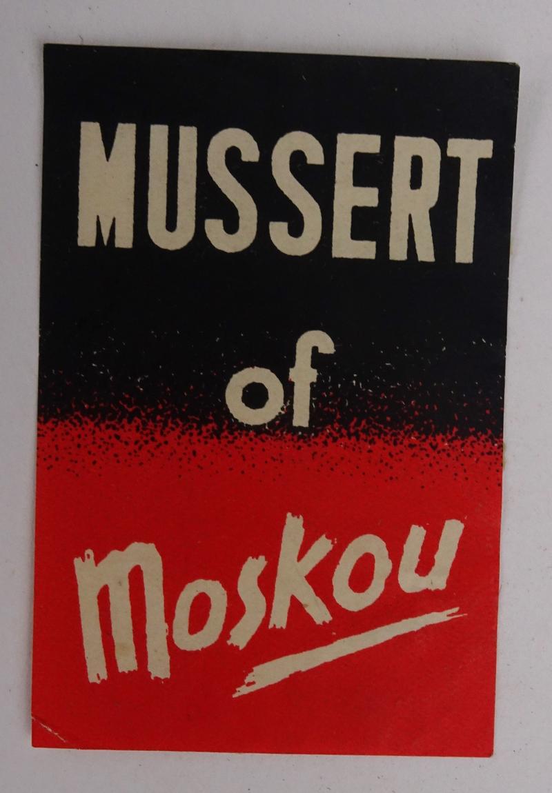 a small dutch ww2 nsb propaganda flyer