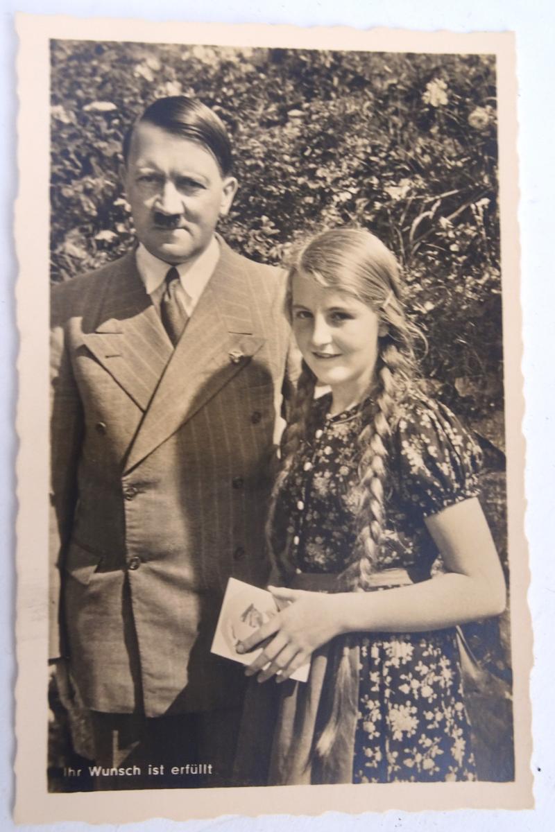 a german postcard from Geli Raubal and Adolf Hitler.