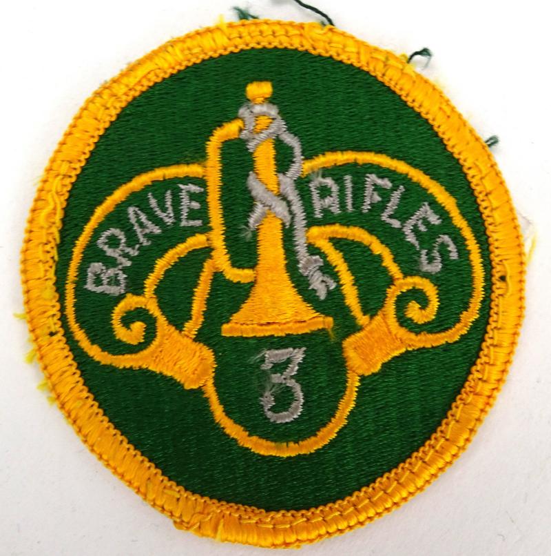 A US Army 3rd Cavalry Brave Rifles Color Patch