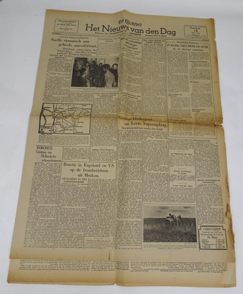 a Dutch ww2 newspaper in nice used condition the 