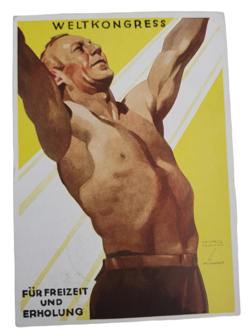 a german ww2 pre-war drawn post card