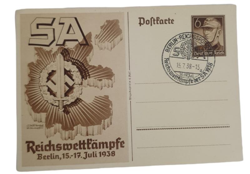 a german ww2 pre-war drawn post card