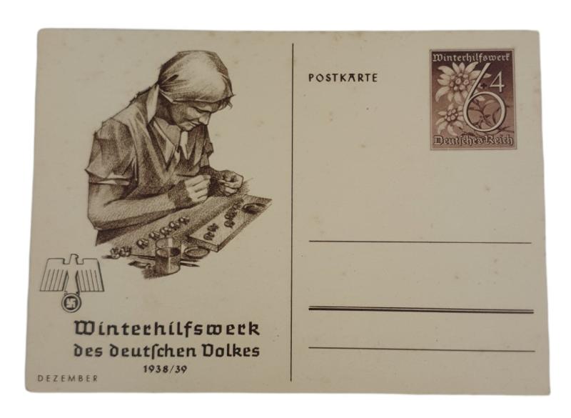 a german ww2 pre-war drawn post card