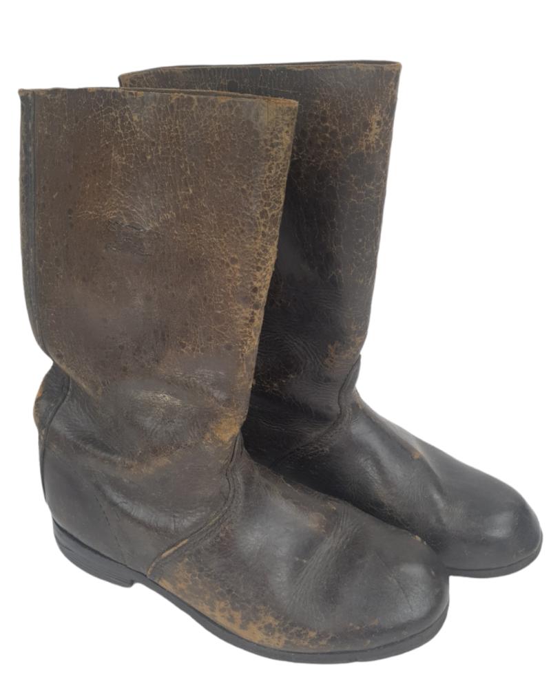 leather wehrmacht marching boots