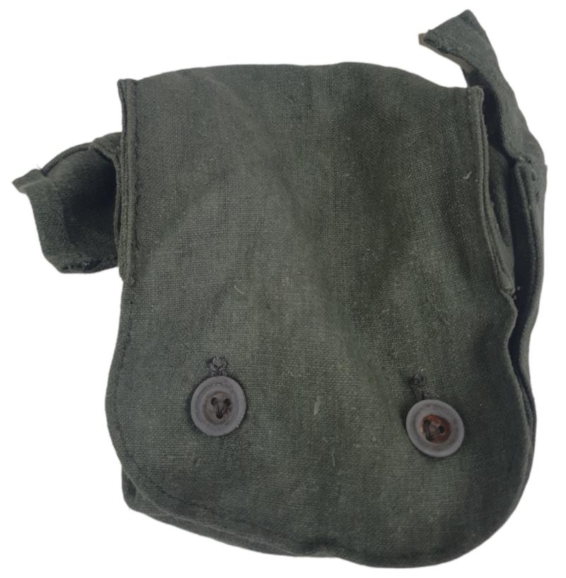 a late war german gas mask filter  pouch