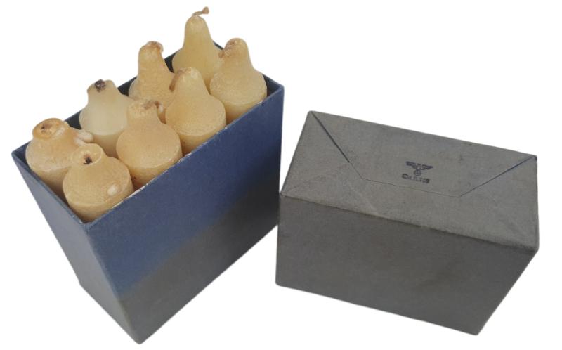 a box of 8 german ww2 candles