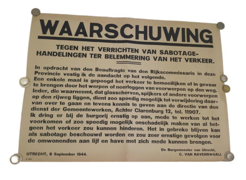 a poster from the government off utrecht