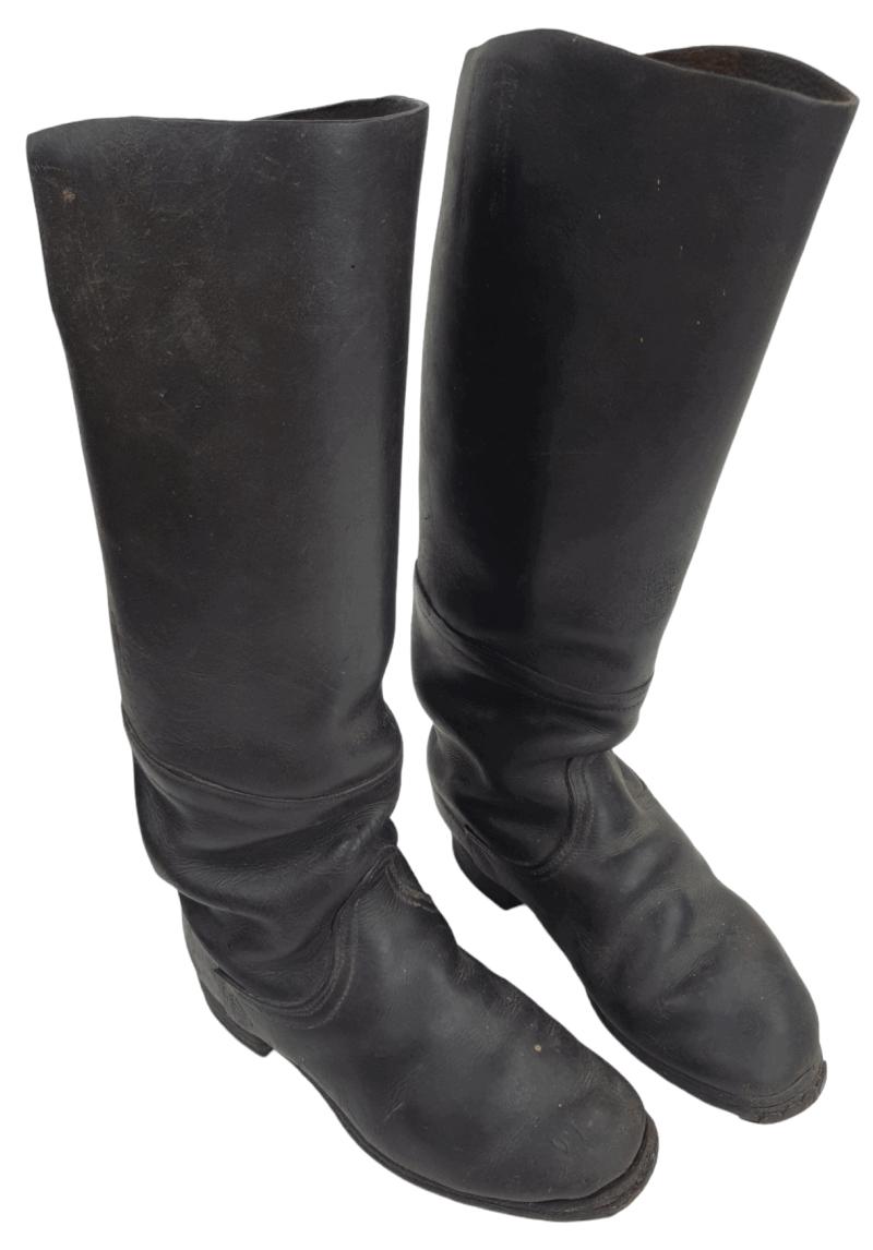 a set of wehrmach officers high boots