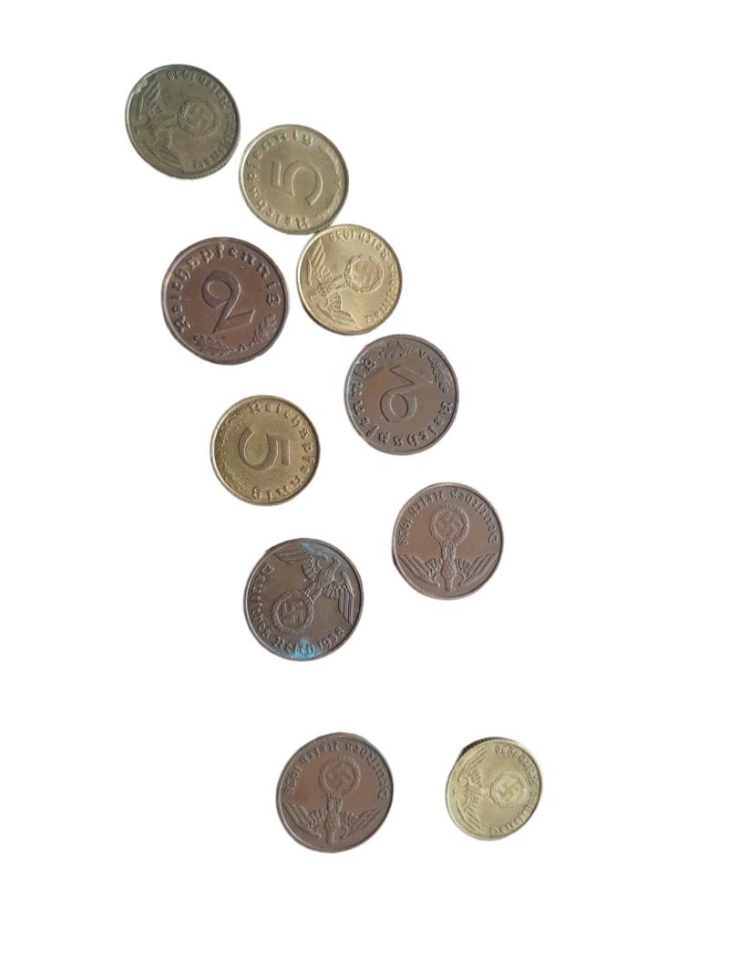 10 German WW2 coins