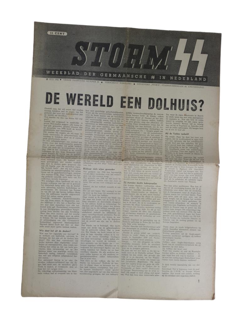 a dutch ww2 ss newspaper 