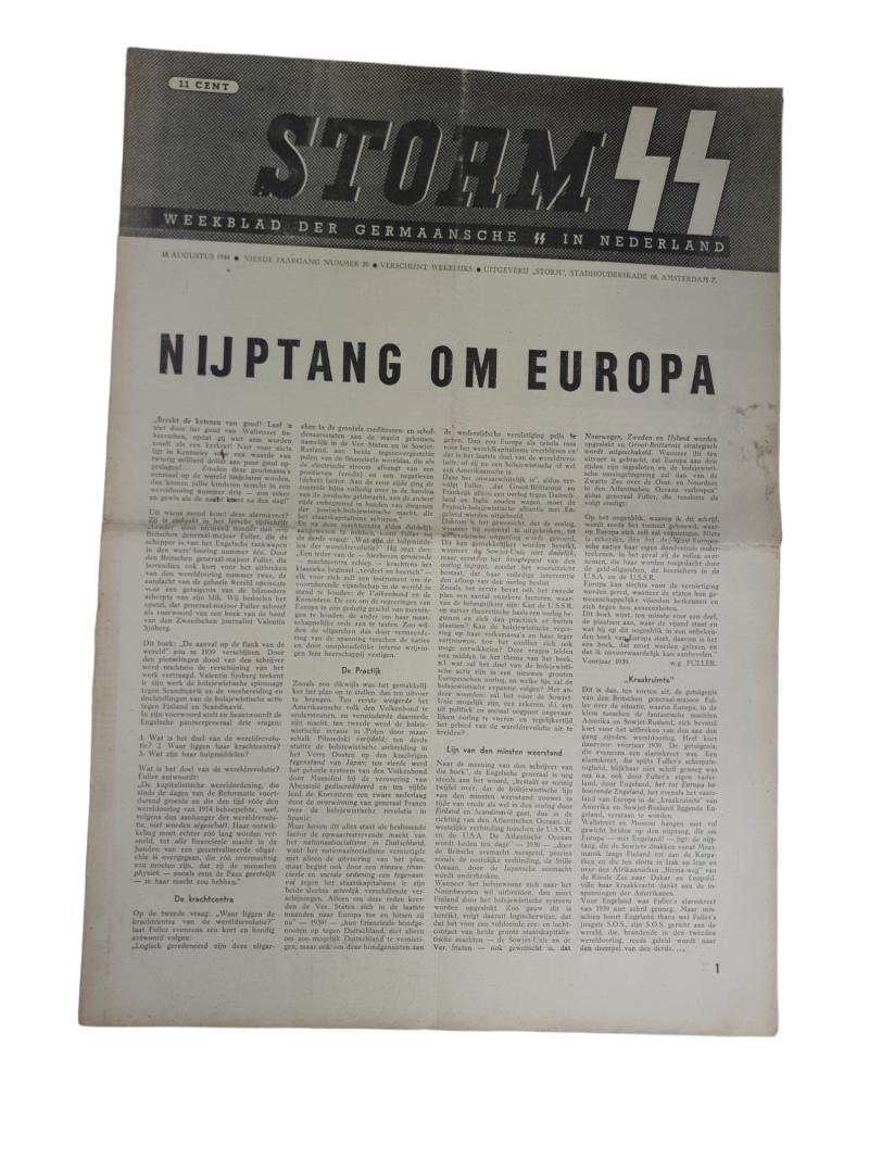 a dutch ww2 ss newspaper 