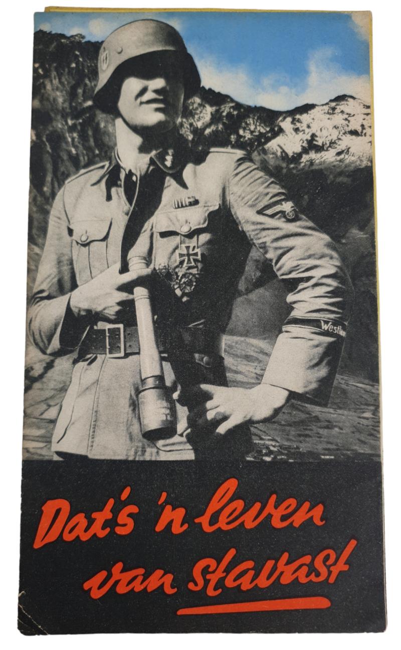 a original waffen ss dutch recruitment flyer