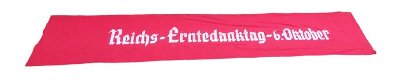 a german ww2  banner reich-erntedanktag 6 oktober 1935