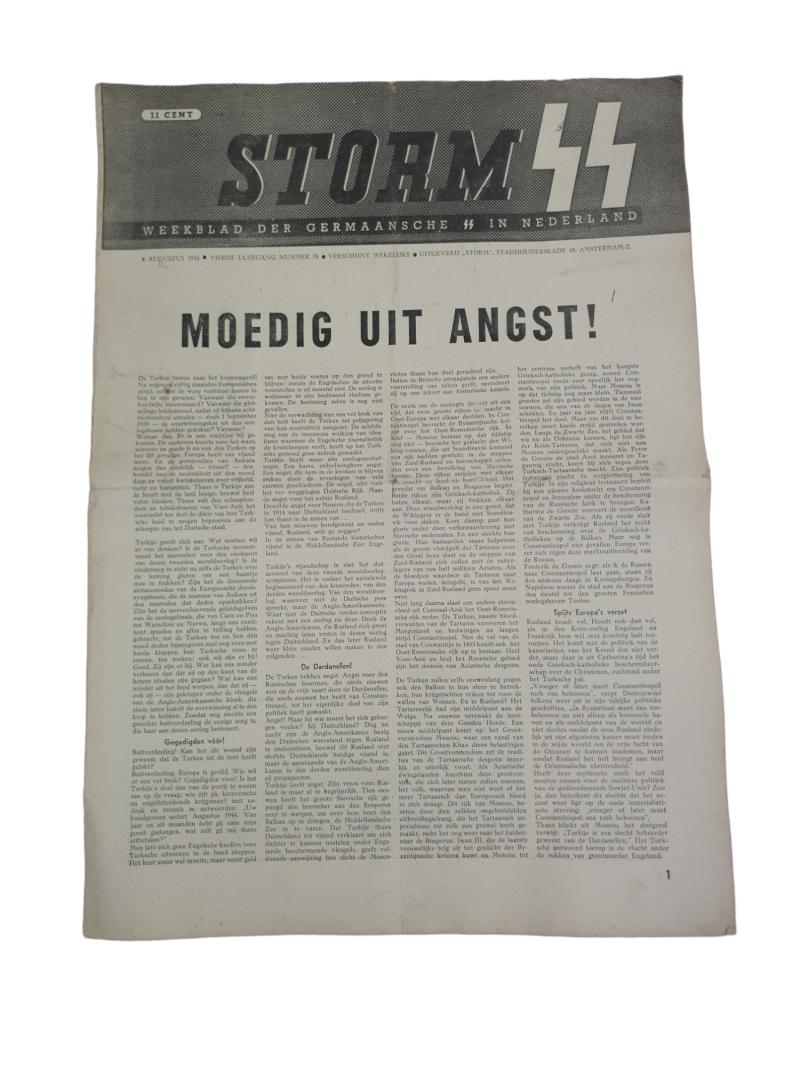 a dutch ww2 ss newspaper 