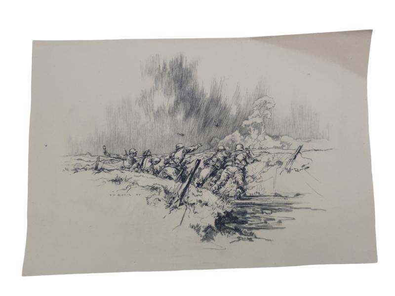 a copied German WW2 field drawing in very beautiful condition